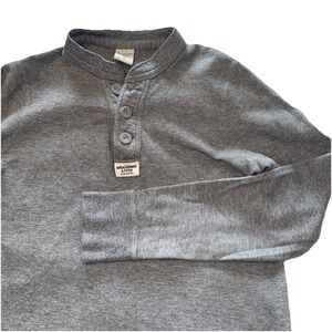 Abercrombie and Fitch Long sleeve pullover Dark Grey with Buttons size S